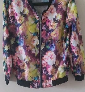 Digital Print Bomber Jacket