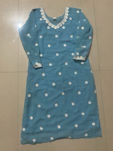 Elegant Blue Embroidered Kurta🫶❤️