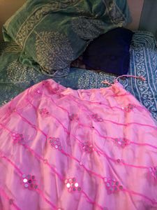 9 years girl Pink Embellished Choli