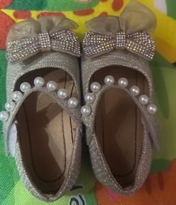 Sparkly Golden Baby Shoes