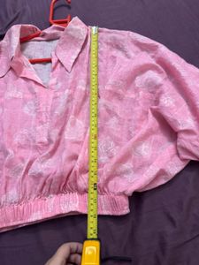 Pink Patterned Blouse