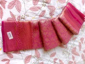 Smooth Banaras pattu saree