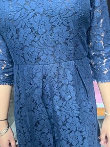 Lace Dress 👗 Dark Blue- Small to Medium