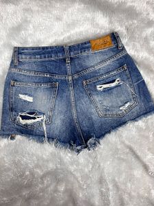Bershka Ripped Shorts