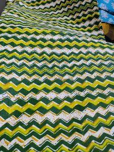 Pure Cotton Fabric Chevron Pattern