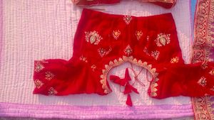 Red Velvet Bridal Lehnga