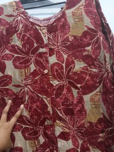Floral Button-Down Top