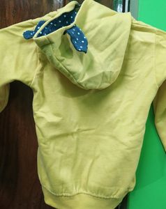 Lovely Yellow Hoodie Winter Wear