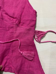 Pink Sleeveless Top