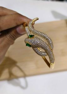 Vintage snake Bracelet ,Ring Combo 18k gold fill