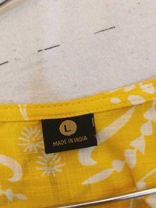 Yellow Floral Print Maxi Dress