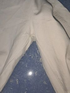 White Stretchable Pants Like New