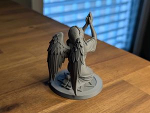 Praying Angel Statue (Veiled &amp; Winged)