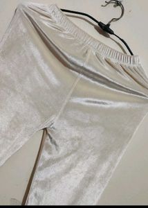 Cream Shining Legging For 8-10 Year Girl, 22 Waist