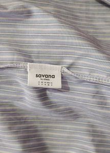 Striped Shirt w/ Bow Detail