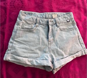 Blue Denim Shorts