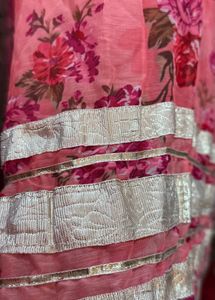 Floral Print Ethnic Gown