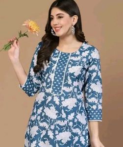 Floral Print Kurta Set