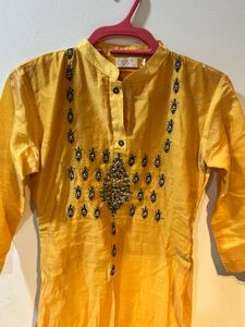 Yellow Ethnic Kurta