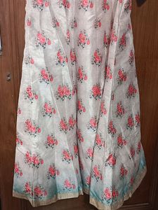 Floral Print Anarkali Dress