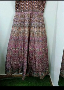 SILK WEDDING GOWN WITH DUPATTA