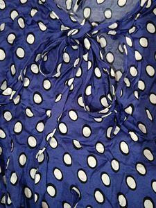 Bow tie- Navy Blue Polko dots, from MANGO