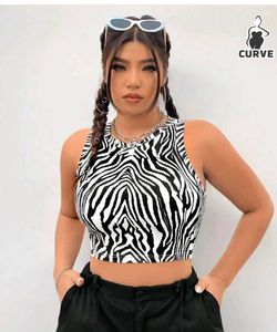 Zebra Print Tank Top