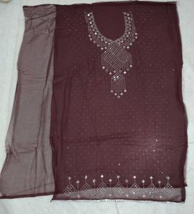 Maroon Embellished suit