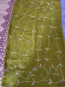 Discount Offer Designer Saree With Blouse