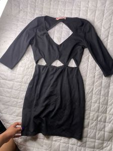 Waist Cutout Imported Bodycon