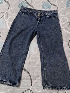 Wide Leg Denim Jeans