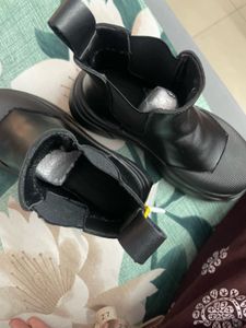 Black Leather Chelsea Boots