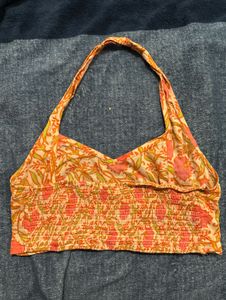 Floral Print Halter Top