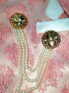 Pink Silk Suit