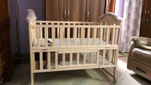 new luvlap Baby Wooden Crib cot cum rocker