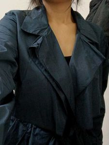 Navy Trench Coat - Classic Style