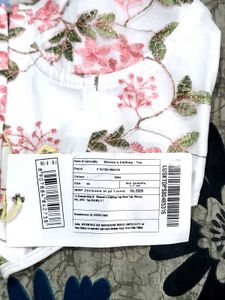 Floral Corset Crop Top (Price Negotiable)