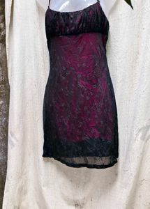 I. Lace Detail Mini Dress