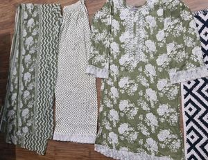 3pc Pakistani Kurta With Plazo