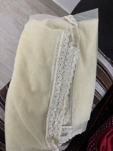 Party Wear Gown With Heavy Shrug