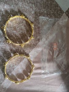 Gold Tone Bangles - Set of 2
