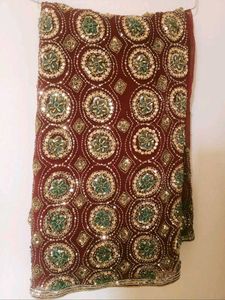 Heavy Embroidered Saree