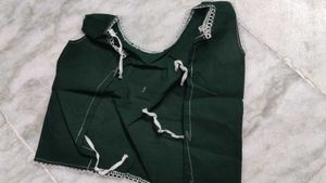 Green Sleeveless Blouse