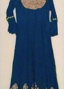 Elegant Ethnic Blue Dress