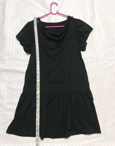 Black Casual Mini Dress Stretchy Bust 34,36