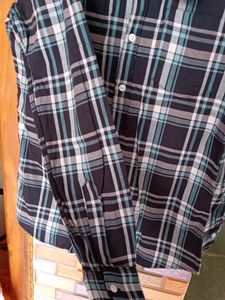 Kraag Plaid Long Sleeve Shirt