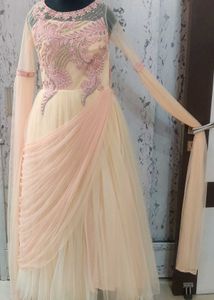 Elegant Peach Gown