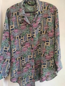 Vintage Floral Button-Down