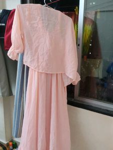 Cute Pink Dress & Shrug Set