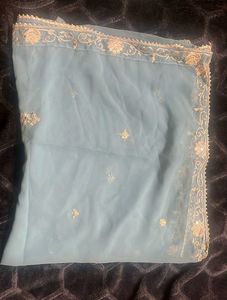 Embroidered Sky Blue Salwar Kameez